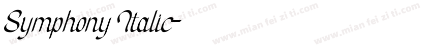 Symphony Italic字体转换